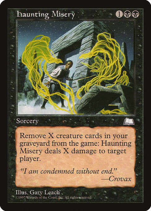 Haunting Misery [Weatherlight] - Evolution TCG