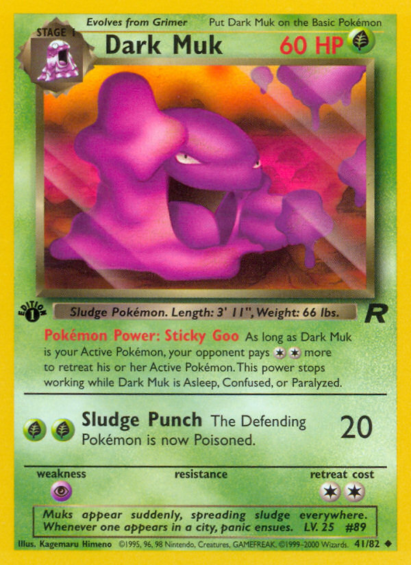 Dark Muk (41/82) [Team Rocket 1st Edition] - Evolution TCG