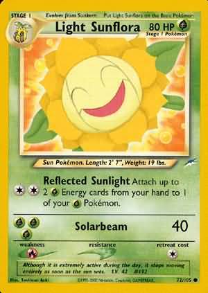 Light Sunflora (72/105) [Neo Destiny Unlimited] - Evolution TCG