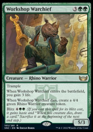Workshop Warchief (Promo Pack) [Streets of New Capenna Promos] - Evolution TCG