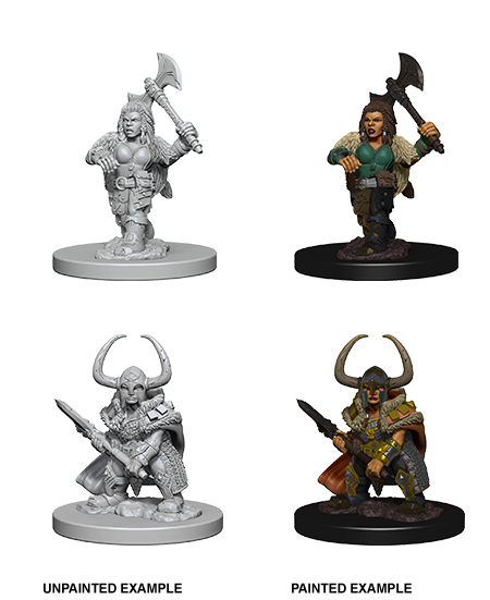 Nolzur's Marvelous Unpainted Miniatures - Dwarf Female Barbarian - Evolution TCG