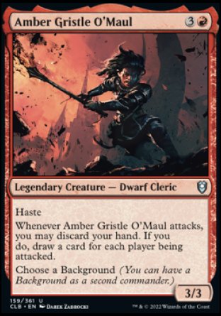Amber Gristle O'Maul [Commander Legends: Battle for Baldur's Gate] - Evolution TCG