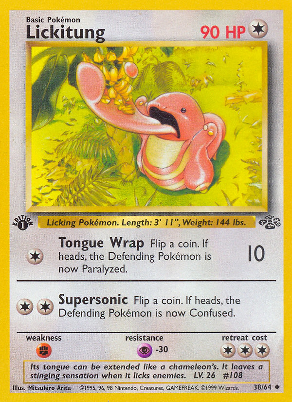 Lickitung (38/64) [Jungle 1st Edition] - Evolution TCG