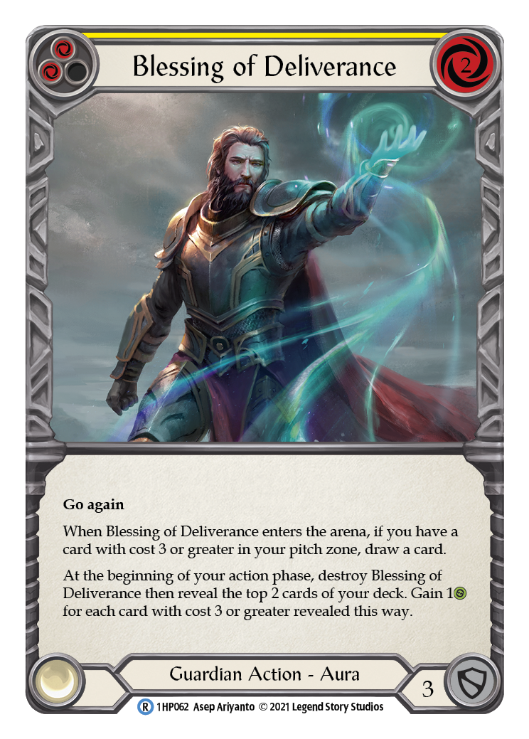 Blessing of Deliverance (Yellow) [1HP062] (History Pack 1) - Evolution TCG