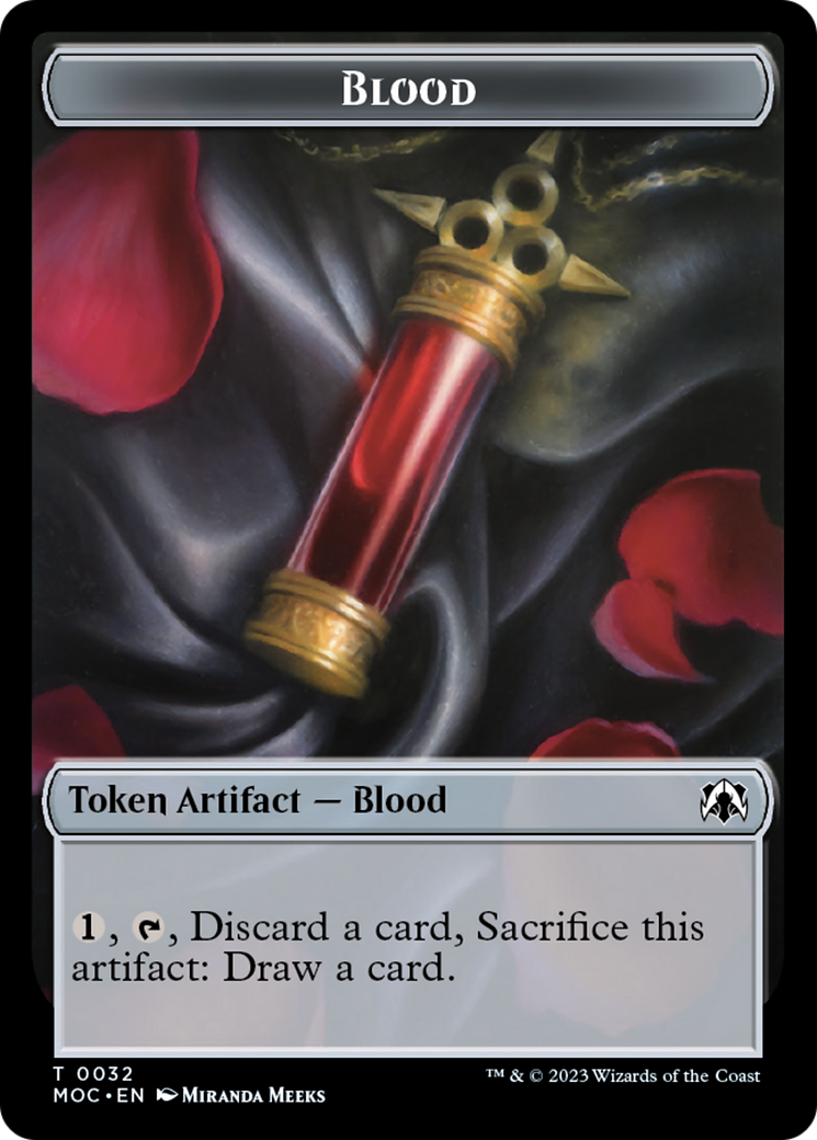 Blood // Shapeshifter Double-Sided Token [March of the Machine Commander Tokens] - Evolution TCG
