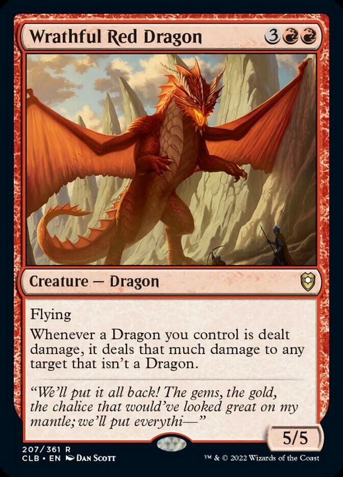 Wrathful Red Dragon [Commander Legends: Battle for Baldur's Gate] - Evolution TCG