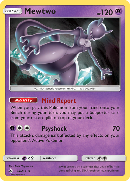 TCG Incandescent Arcana - #35 Mewtwo