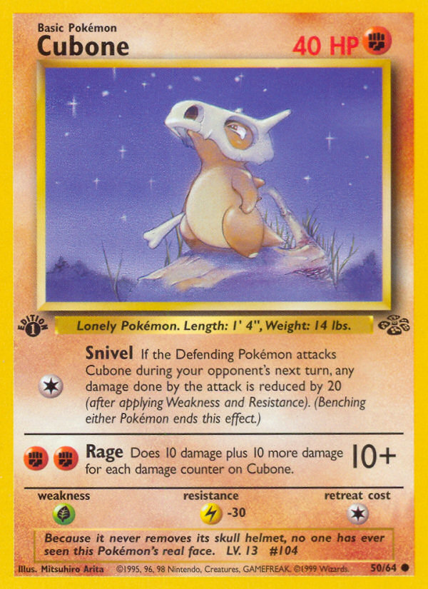 Cubone (50/64) [Jungle 1st Edition] - Evolution TCG