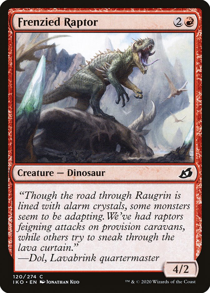Frenzied Raptor [Ikoria: Lair of Behemoths] - Evolution TCG