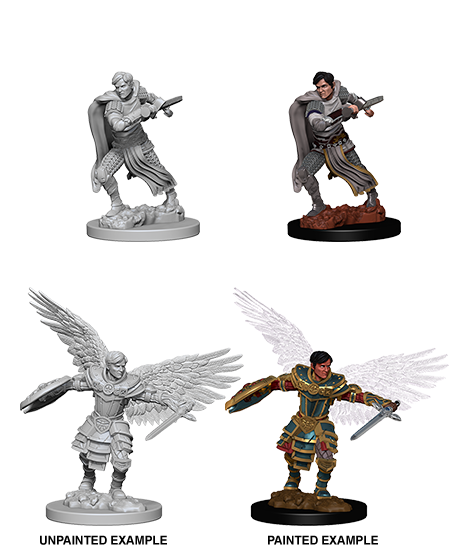 D&D Minis: Wave 6- Male Aasimar Fighter - Evolution TCG