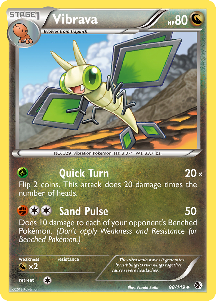 Vibrava (98/149) [Black & White: Boundaries Crossed] - Evolution TCG
