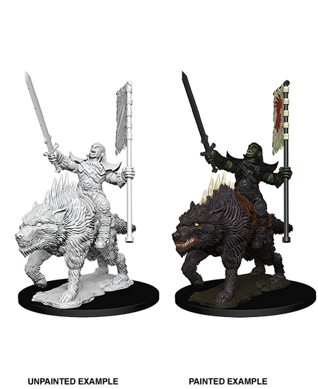 Pathfinder Minis: Deep Cuts Wave 7- Orc on Dire Wolf - Evolution TCG