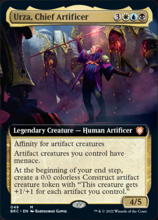 Urza, Chief Artificer (Extended Art) [The Brothers' War Commander] - Evolution TCG