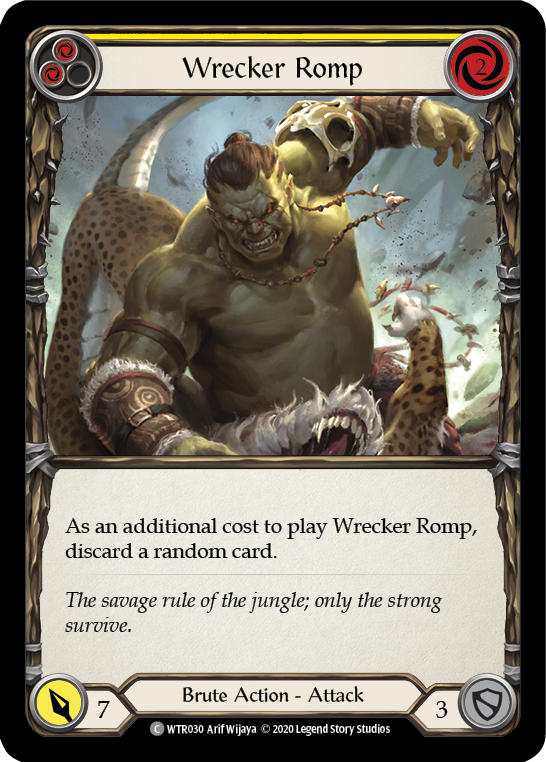 Wrecker Romp (Yellow) [U-WTR030] (Welcome to Rathe Unlimited)  Unlimited Rainbow Foil - Evolution TCG