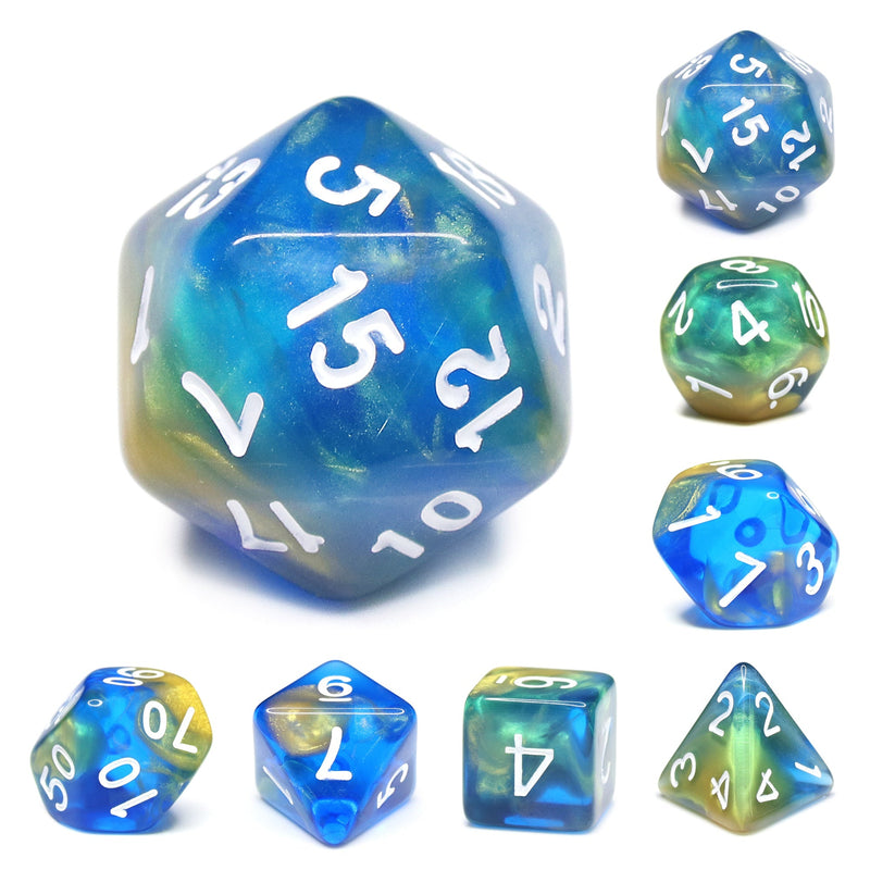 A&H Dice: Starry Night - Poly 7 Die Set - Evolution TCG