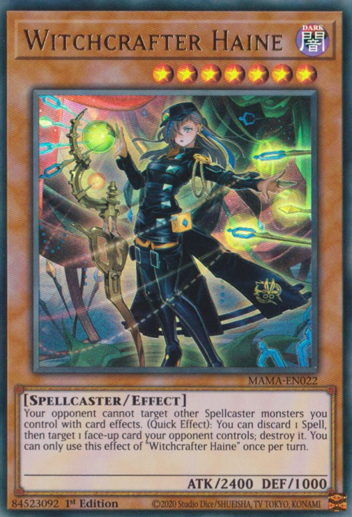 Witchcrafter Haine [MAMA-EN022] Ultra Rare - Evolution TCG
