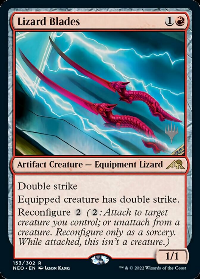 Lizard Blades (Promo Pack) [Kamigawa: Neon Dynasty Promos] - Evolution TCG