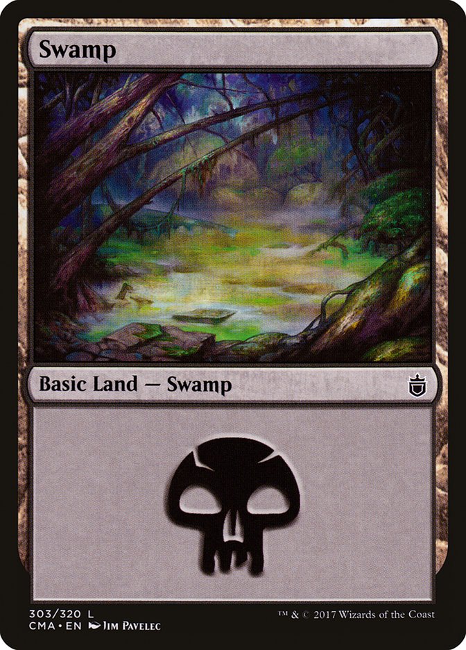 Swamp (303) [Commander Anthology] - Evolution TCG