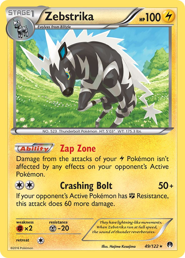 Zebstrika (49/122) [XY: BREAKpoint] - Evolution TCG