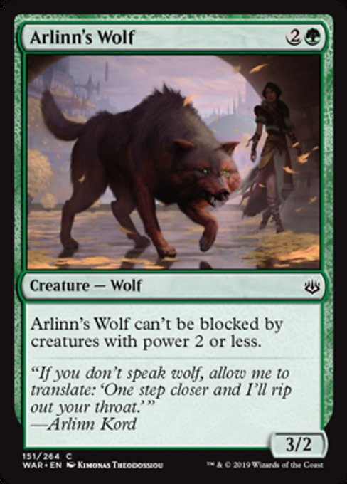 Arlinn's Wolf [War of the Spark] - Evolution TCG