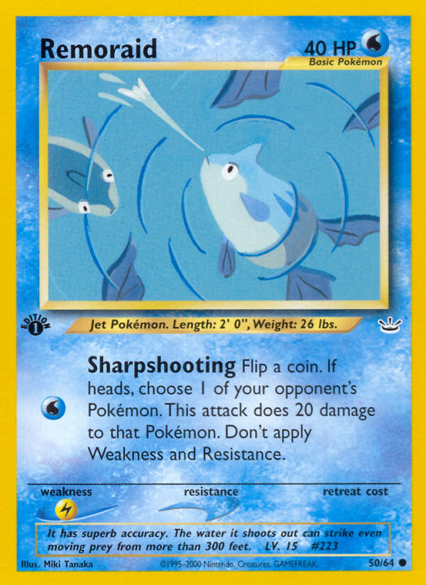 Remoraid (50/64) [Neo Revelation 1st Edition] - Evolution TCG