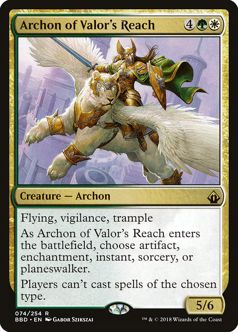 Archon of Valor's Reach [Battlebond] - Evolution TCG