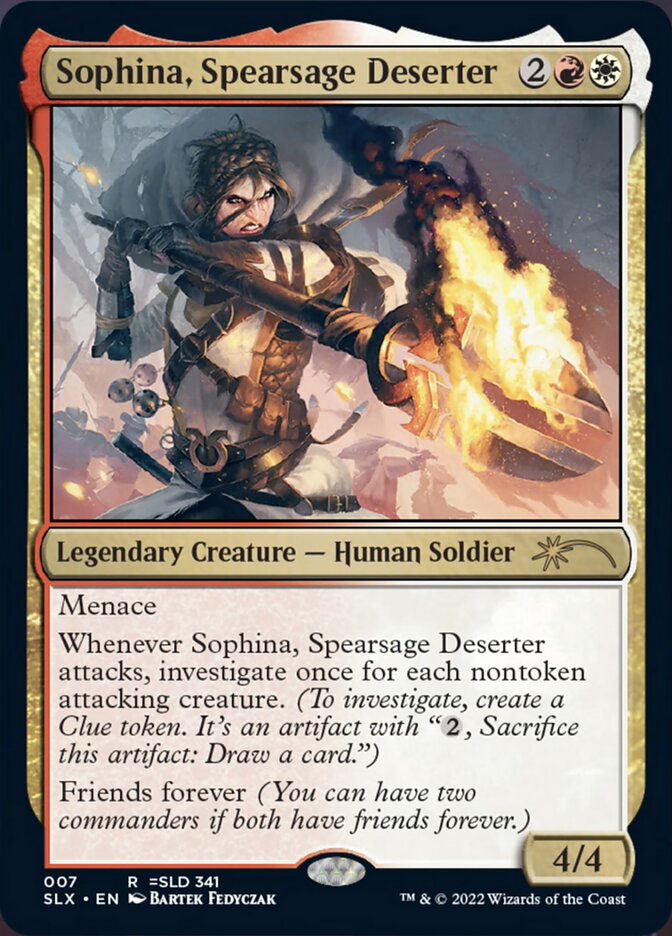 Sophina, Spearsage Deserter [Secret Lair: Universes Within] - Evolution TCG