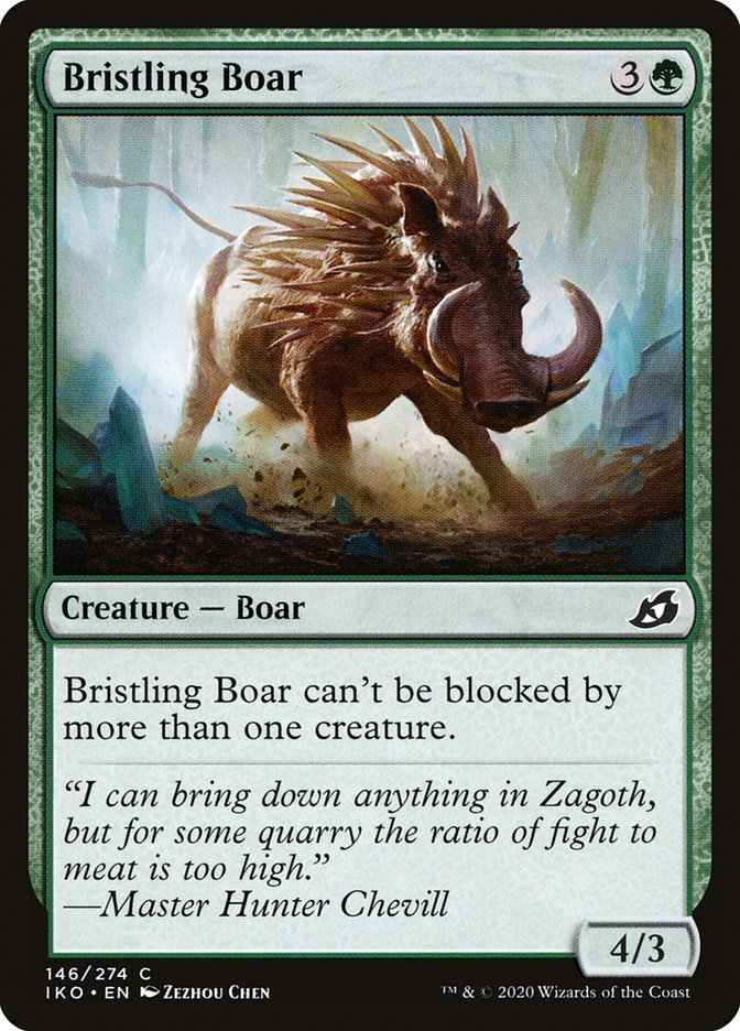 Bristling Boar [Ikoria: Lair of Behemoths] - Evolution TCG