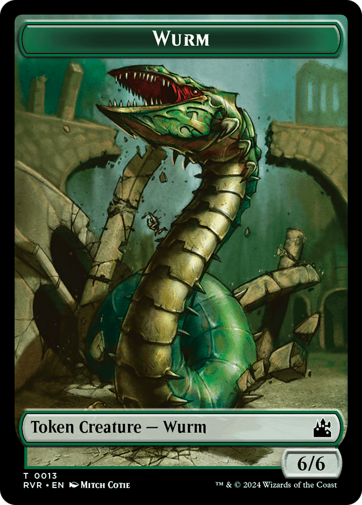Goblin (0008) // Wurm Double-Sided Token [Ravnica Remastered Tokens] - Evolution TCG