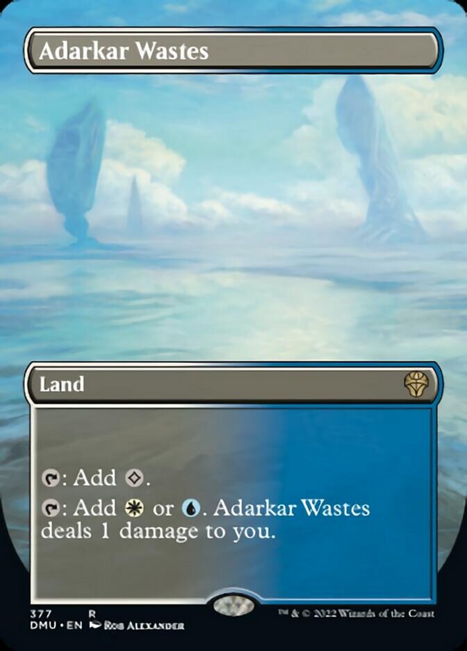 Adarkar Wastes (Borderless Alternate Art) [Dominaria United] - Evolution TCG