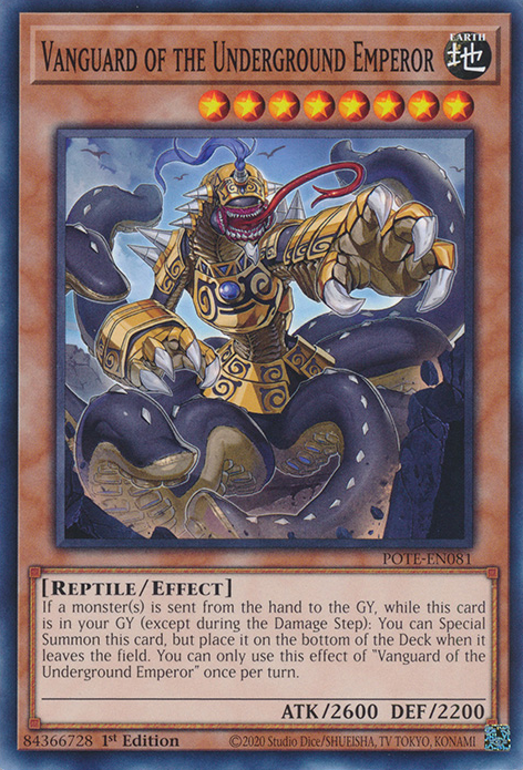 Vanguard of the Underground Emperor [POTE-EN081] Common - Evolution TCG