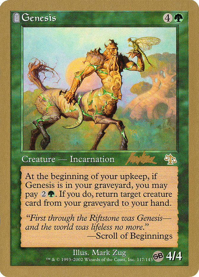 Genesis (Brian Kibler) (SB) [World Championship Decks 2002] - Evolution TCG