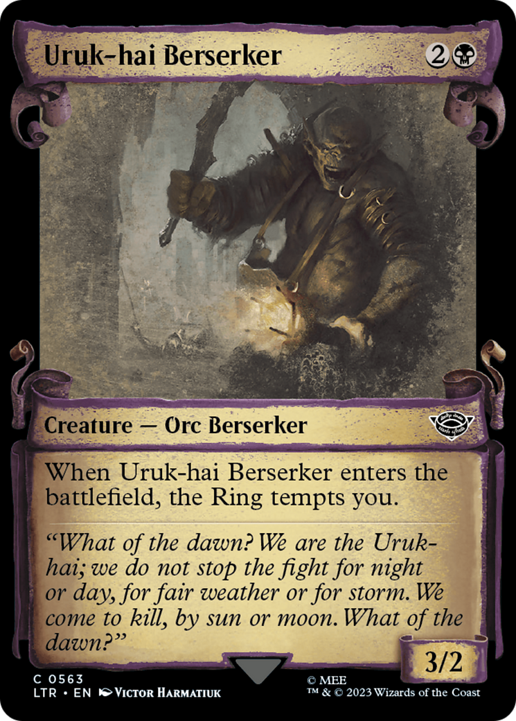 Uruk-hai Berserker [The Lord of the Rings: Tales of Middle-Earth Showcase Scrolls] - Evolution TCG