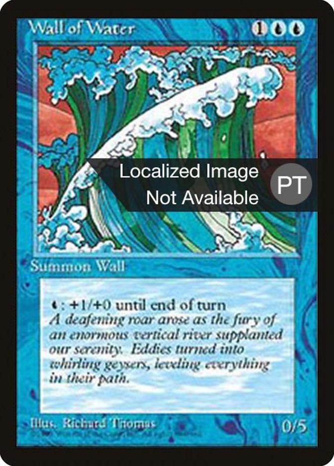 Wall of Water [Fourth Edition (Foreign Black Border)] - Evolution TCG