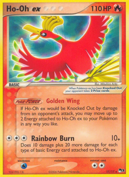 Ho-oh EX - Pop Series 3 - 17/17 - Ultra Rare Holo Pokemon Card - Near Mint  NM