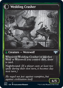 Wolfkin Outcast // Wedding Crasher [Innistrad: Double Feature] - Evolution TCG