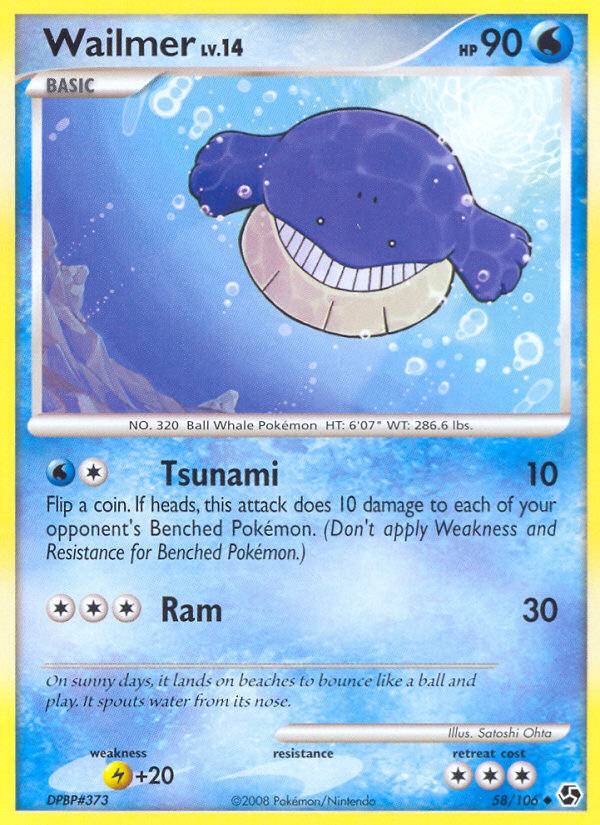Wailmer (58/106) [Diamond & Pearl: Great Encounters] - Evolution TCG