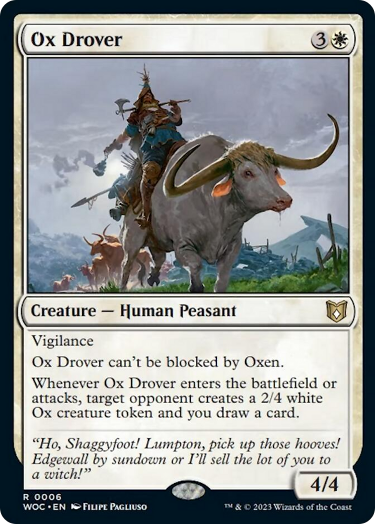 Ox Drover [Wilds of Eldraine Commander] - Evolution TCG