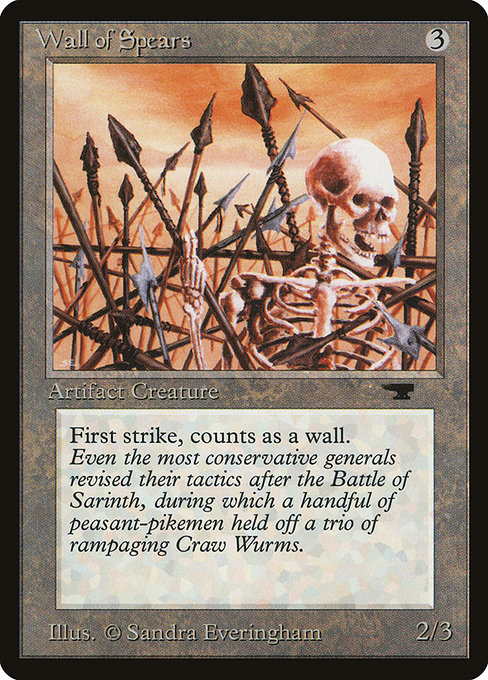 Wall of Spears [Antiquities] - Evolution TCG