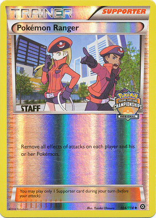 Pokemon Ranger (104/114) (Regional Championship Promo Staff) [XY: Steam Siege] - Evolution TCG