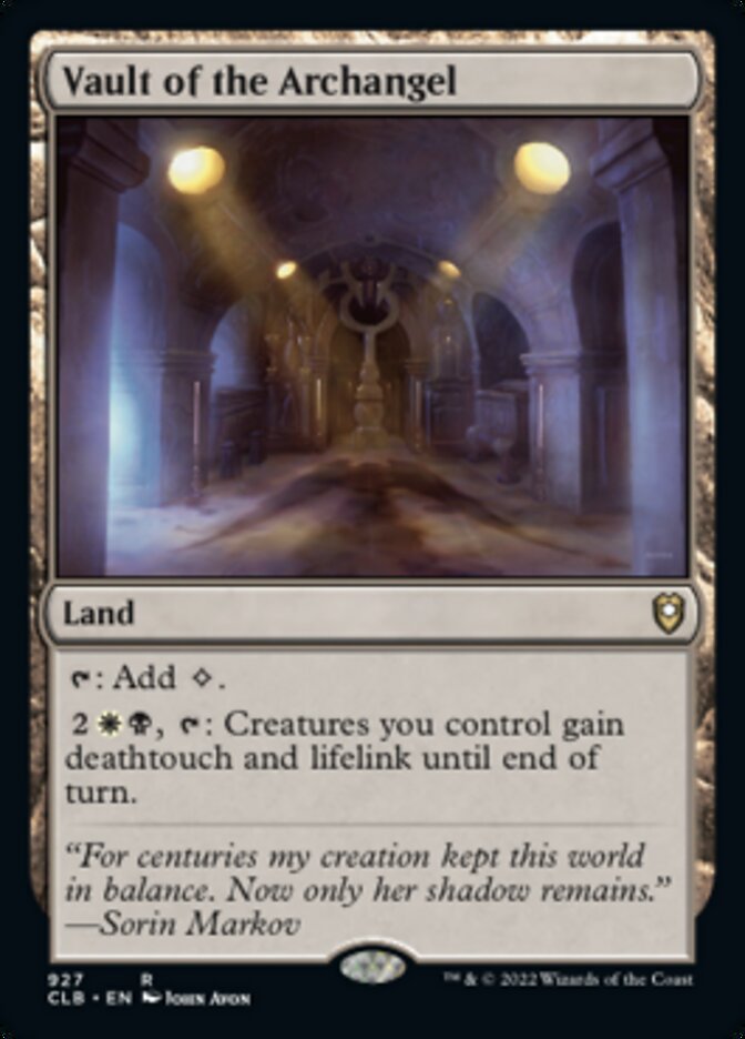 Vault of the Archangel [Commander Legends: Battle for Baldur's Gate] - Evolution TCG