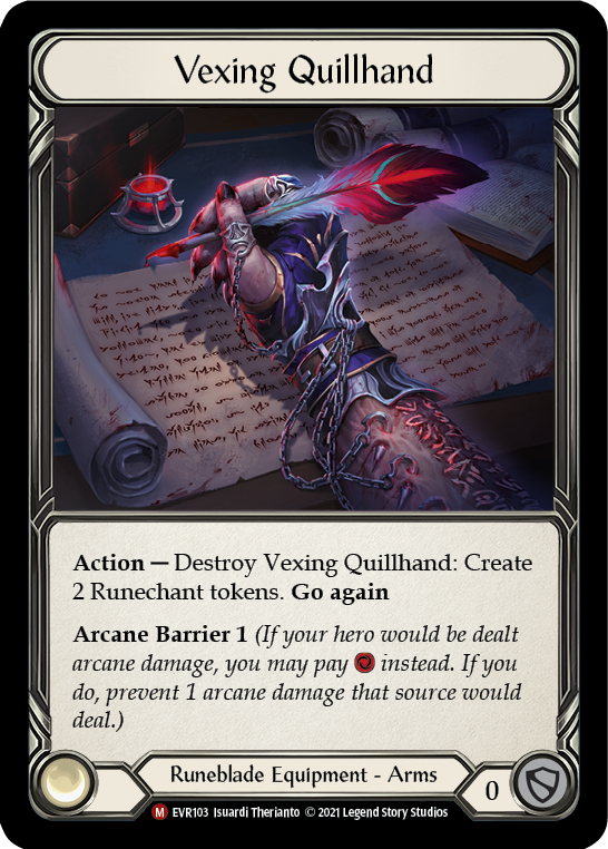 Vexing Quillhand [EVR103] (Everfest)  1st Edition Cold Foil - Evolution TCG