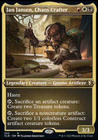 Jan Jansen, Chaos Crafter (Foil Etched) [Commander Legends: Battle for Baldur's Gate] - Evolution TCG