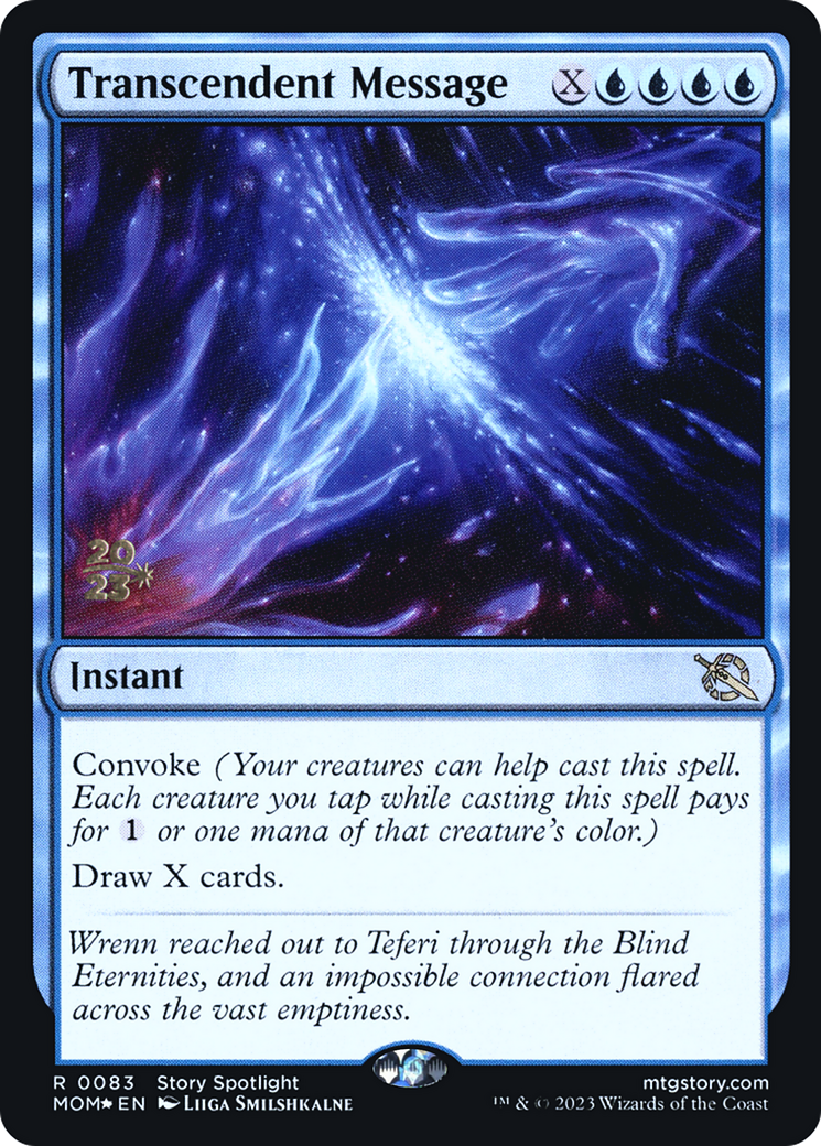 Transcendent Message [March of the Machine Prerelease Promos] - Evolution TCG