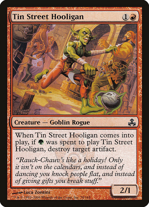 Tin Street Hooligan [Guildpact] - Evolution TCG