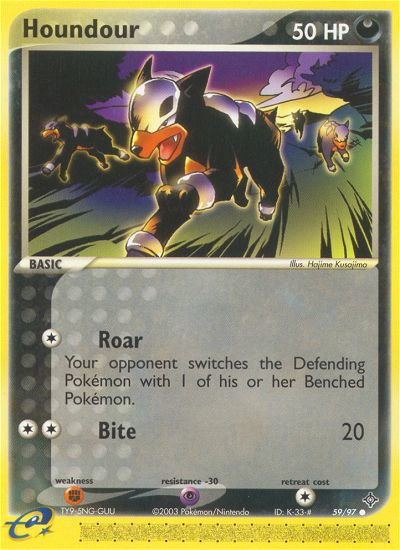 Houndour (59/97) [EX: Dragon] - Evolution TCG