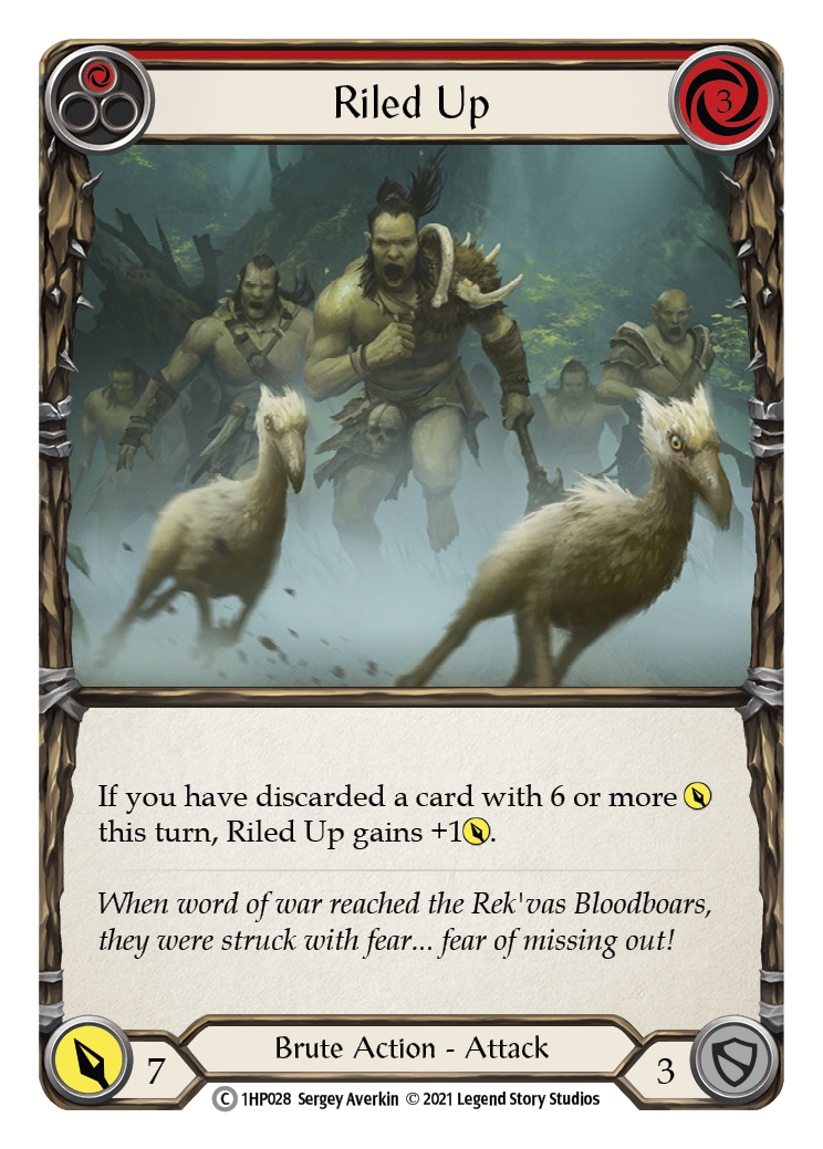 Riled Up (Red) [1HP028] (History Pack 1) - Evolution TCG