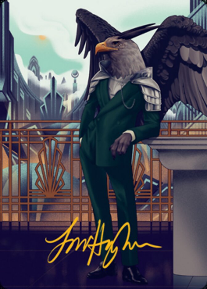 Falco Spara, Pactweaver 2 Art Card (Gold-Stamped Signature) [Streets of New Capenna Art Series] - Evolution TCG