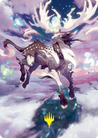 Hinata, Dawn-Crowned Art Card (Gold-Stamped Signature) [Kamigawa: Neon Dynasty Art Series] - Evolution TCG