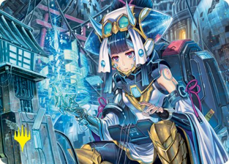 Covert Technician Art Card (Gold-Stamped Signature) [Kamigawa: Neon Dynasty Art Series] - Evolution TCG